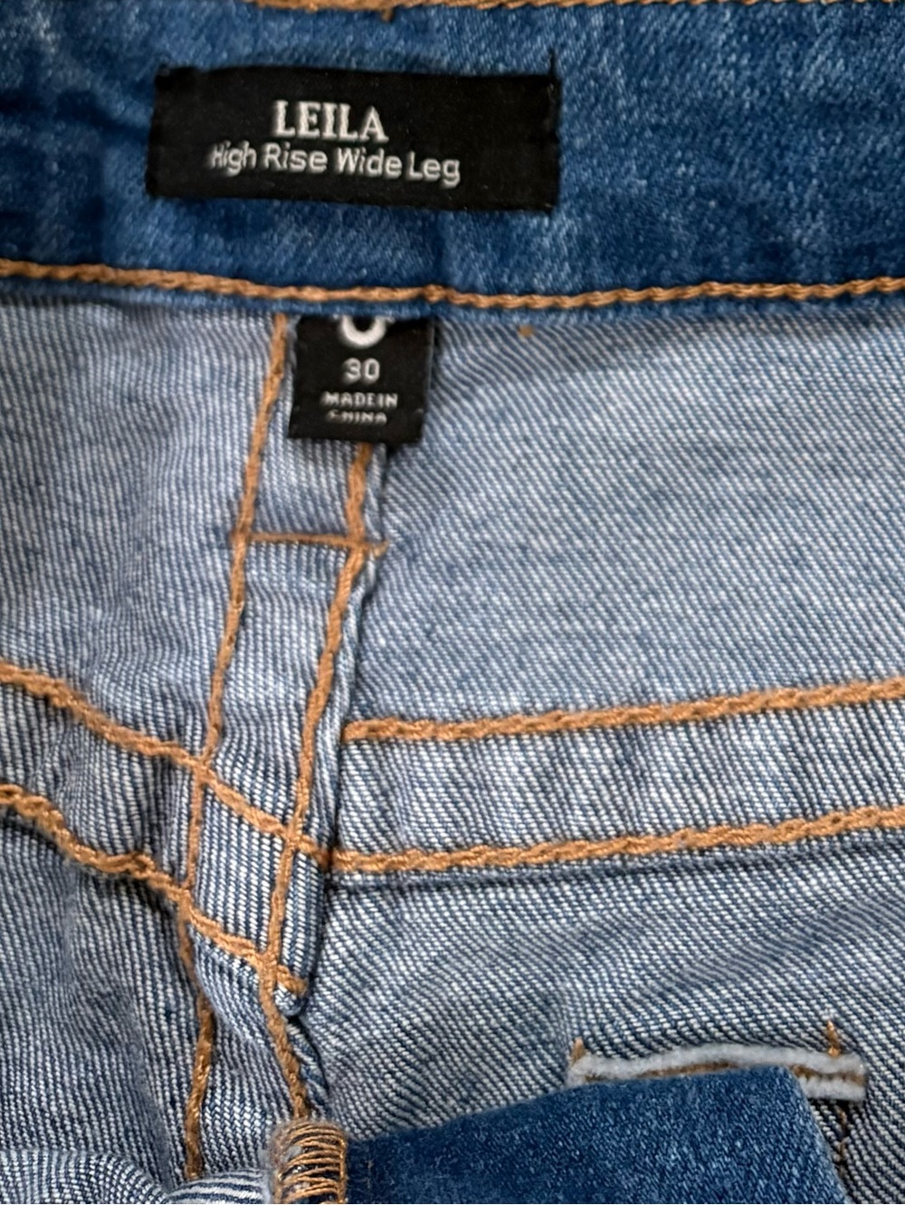 True Religion Leila High Rise Wide Leg Jeans Light Wash Size 30 NWT - Picture 13 of 13